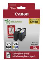 Canon Encre PG-585 XL/CL-586 XL d'origine noir, couleur 6204C005-0