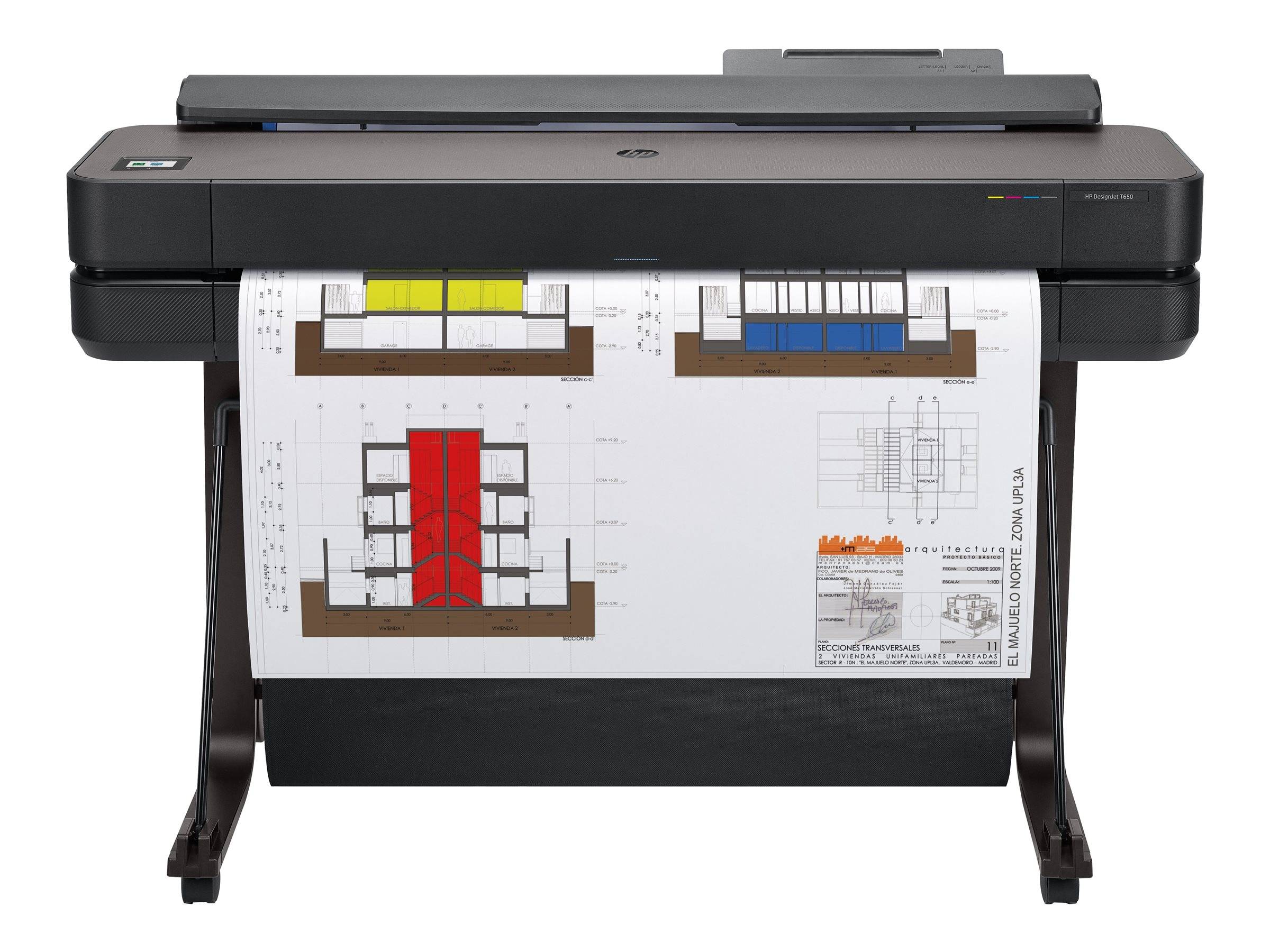 HP DesignJet T650 36p LFP 2025 Colour Ink-Jet A0 ANSI D Roll 91.4cmx45.7 m 2400x1200dpi 0.45 min/page USB LAN Wi-Fi-2