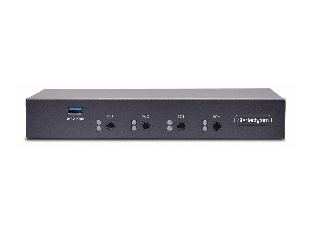 4-Port USB/KM Switch with Mouse Roaming-4