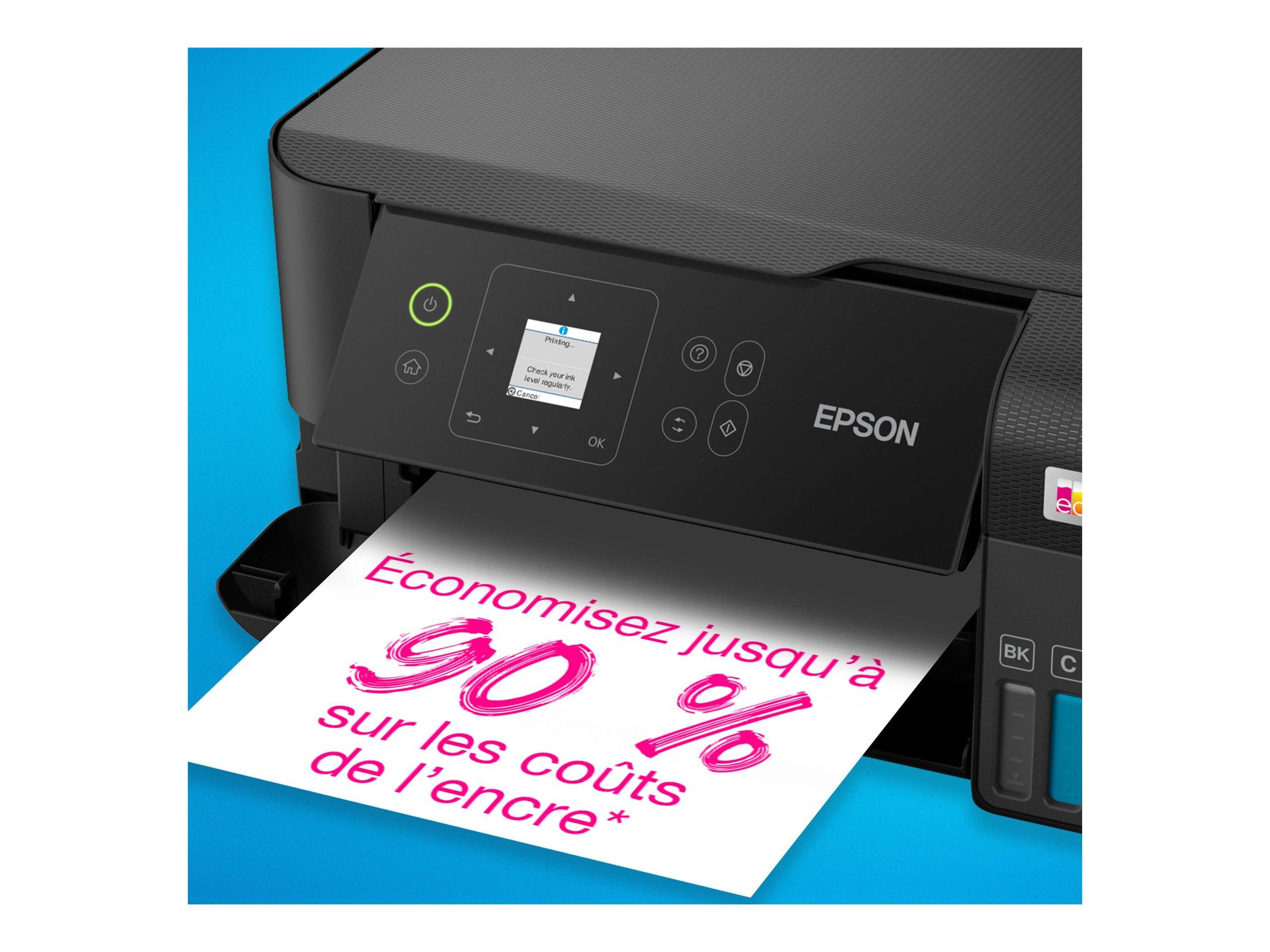 Epson EcoTank ET-2840, Jet d'encre, Impression couleur, 4800 x 1200 DPI, A4, Impression directe, Noir-2