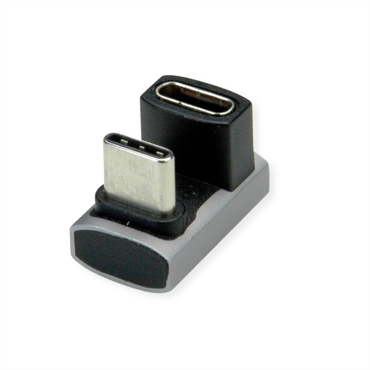 ROLINE Adaptateur USB4 Gen 3x2, Aluminium, 360°, Type C, M/F, argent-0