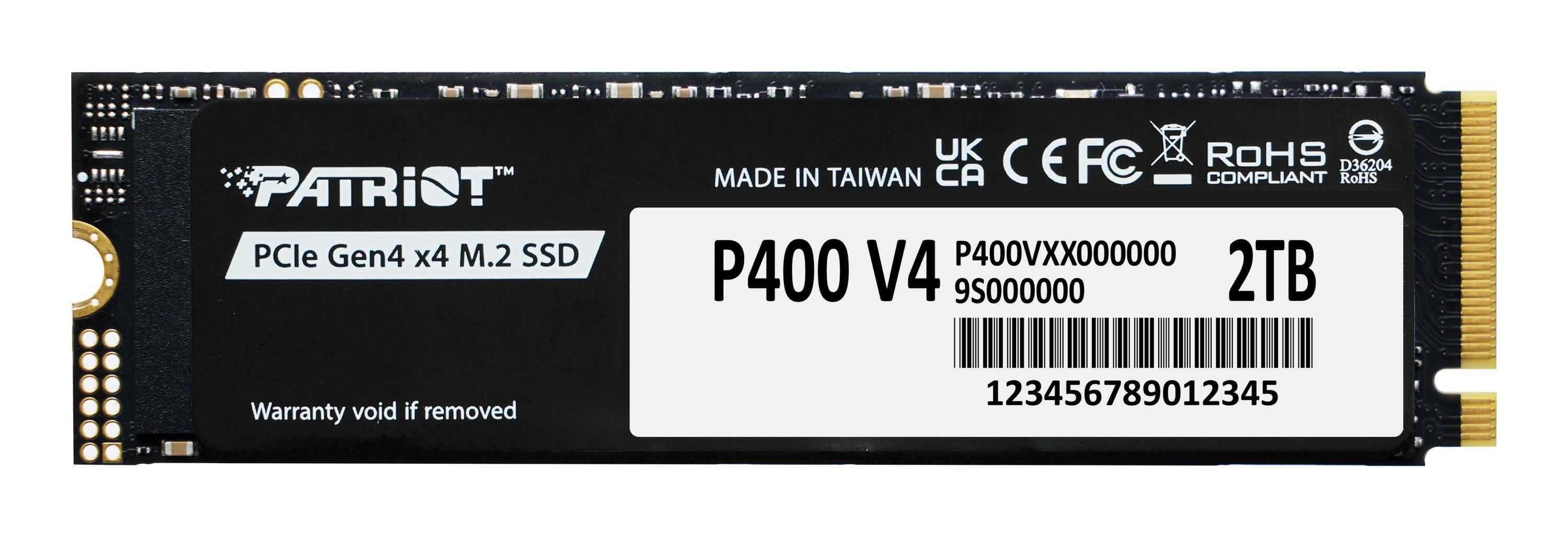 Patriot Memory P400 V4, 2 To, M.2-2