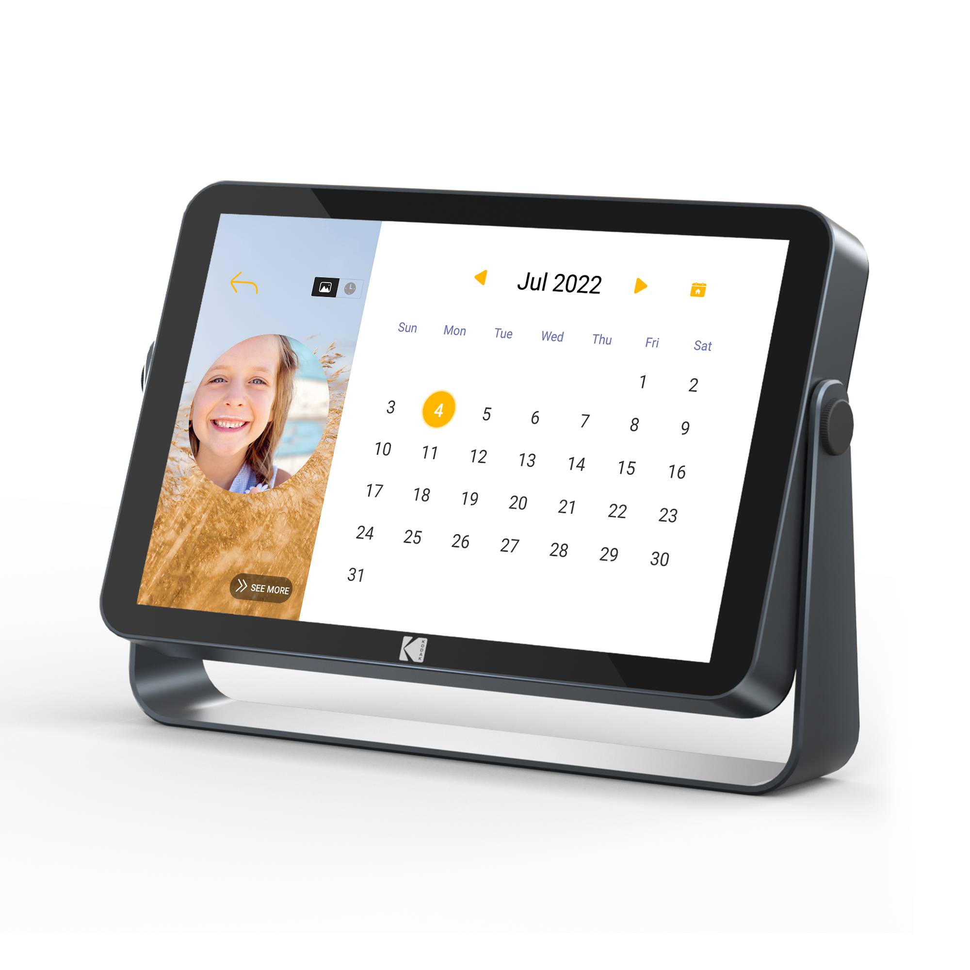 KODAK Cadre Photo Numérique 10'' Wi-Fi 6, Écran Tactile Full HD 1200x1920, 32 Go, Batterie 3800 mAh, Diaporama & Musiqu-4