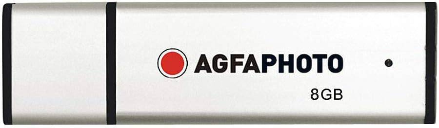 AGFAPHOTO Clé USB 2.0 8 Go - Vitesse de Lecture 15MB/s, Vitesse d'Écriture 5MB/s, Mémoire Flash, Connectivité USB, Modè-1
