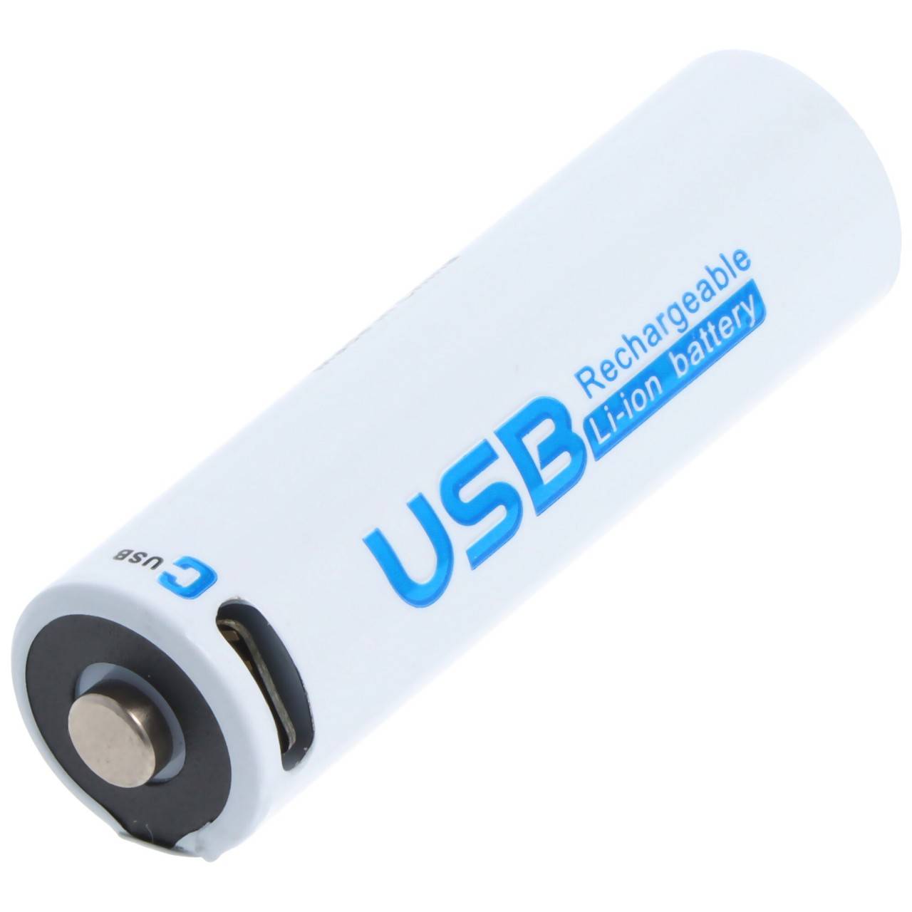Pile ronde 14500, AA, Li-ion, 1,5 V, 1 700 mAh, 2,55 Wh, avec port de chargement USB-C-0