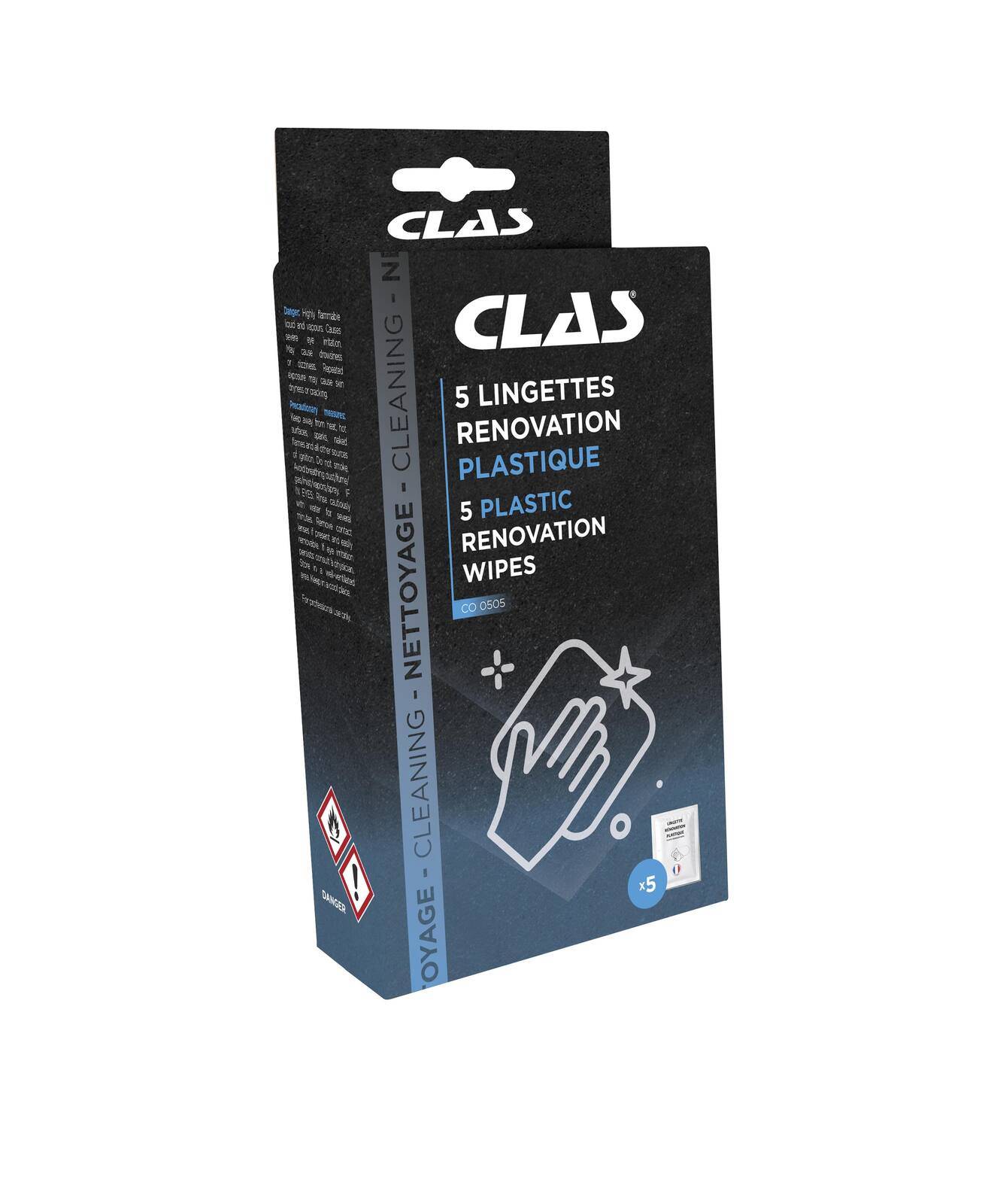 5 lingettes renovation plastique- CO 0505 - CLAS Equipements-0