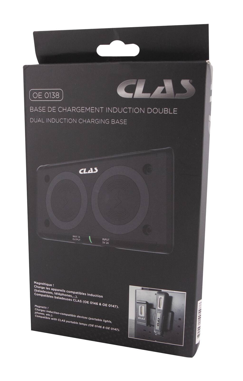 Base de chargement induction double USB/C pour baladeuses OE 0146, OE 0147 - OE 0138 - CLAS Equipements-2