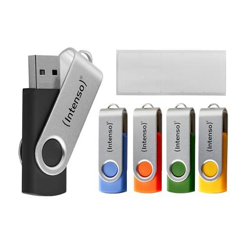 INTENSO Clé USB 2.0 Basic Line - Pack de 5 x 16 Go-0
