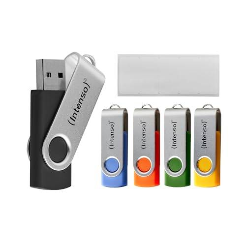 INTENSO Clé USB 2.0 Basic Line - Pack de 5 x 64 Go-1