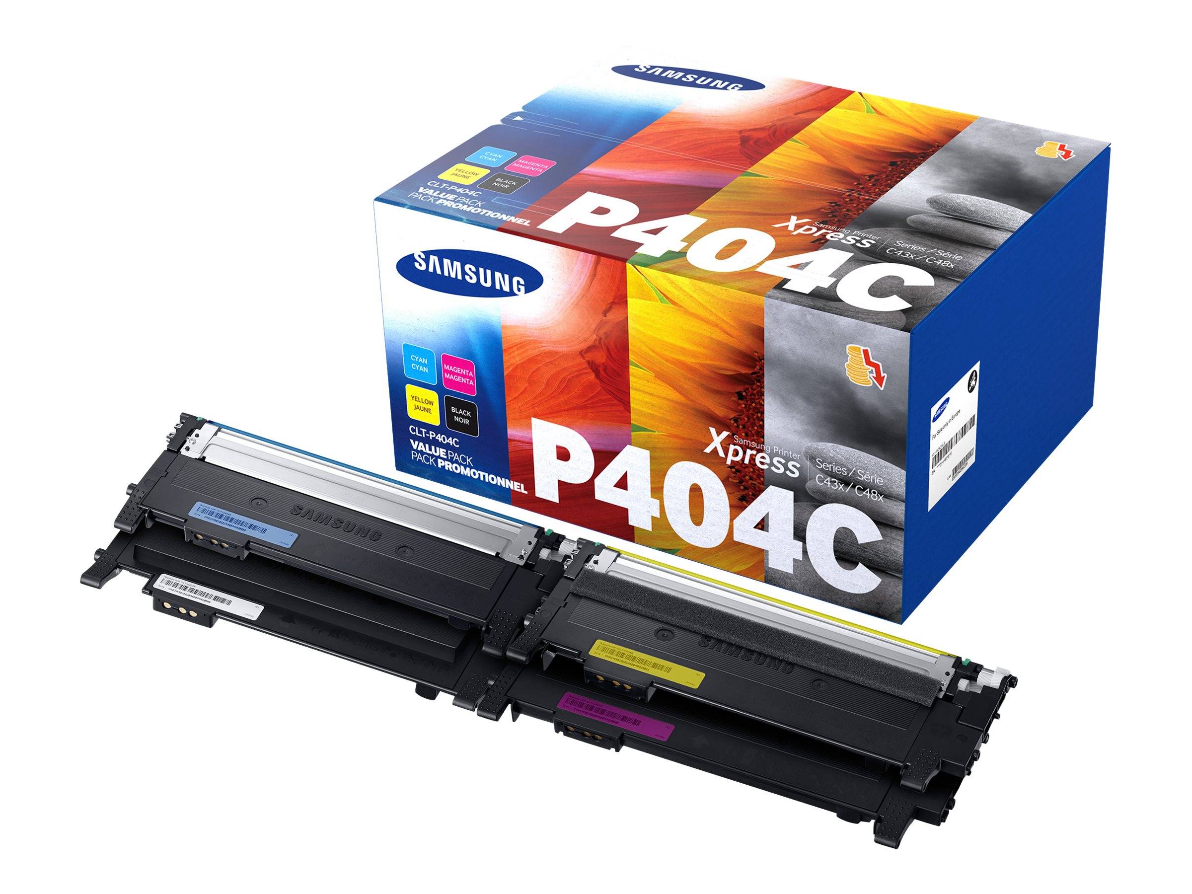 Samsung CLT-P404C, 1500 pages, 1000 pages, Noir, Cyan, Magenta, Jaune-1