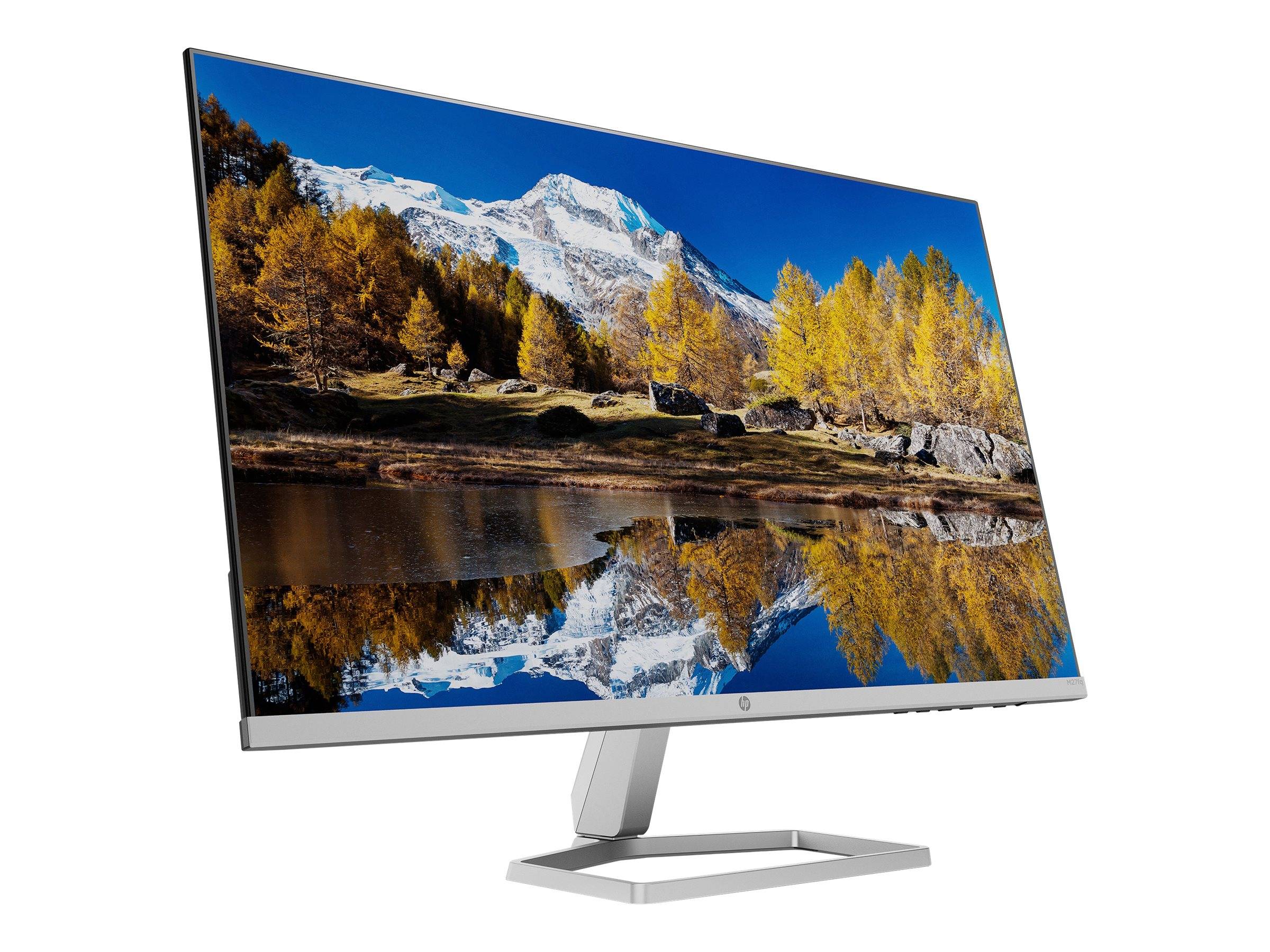 HP Écran QHD M27fq, 68,6 cm (27"), 2560 x 1440 pixels, Quad HD, LCD, 5 ms, Argent-1