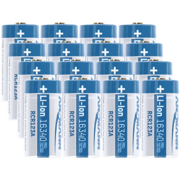 16 x batterie CR123 A Li-ion de 3,7 V, capacité de 760 mAh, BatterieBox idéale pour la caméra de surveillance Arlo,...