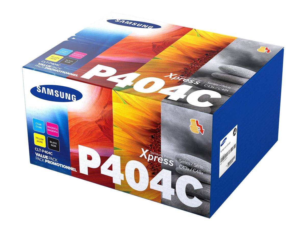 Pack de 4 toners HP CLT-P404C (SU365A)-1