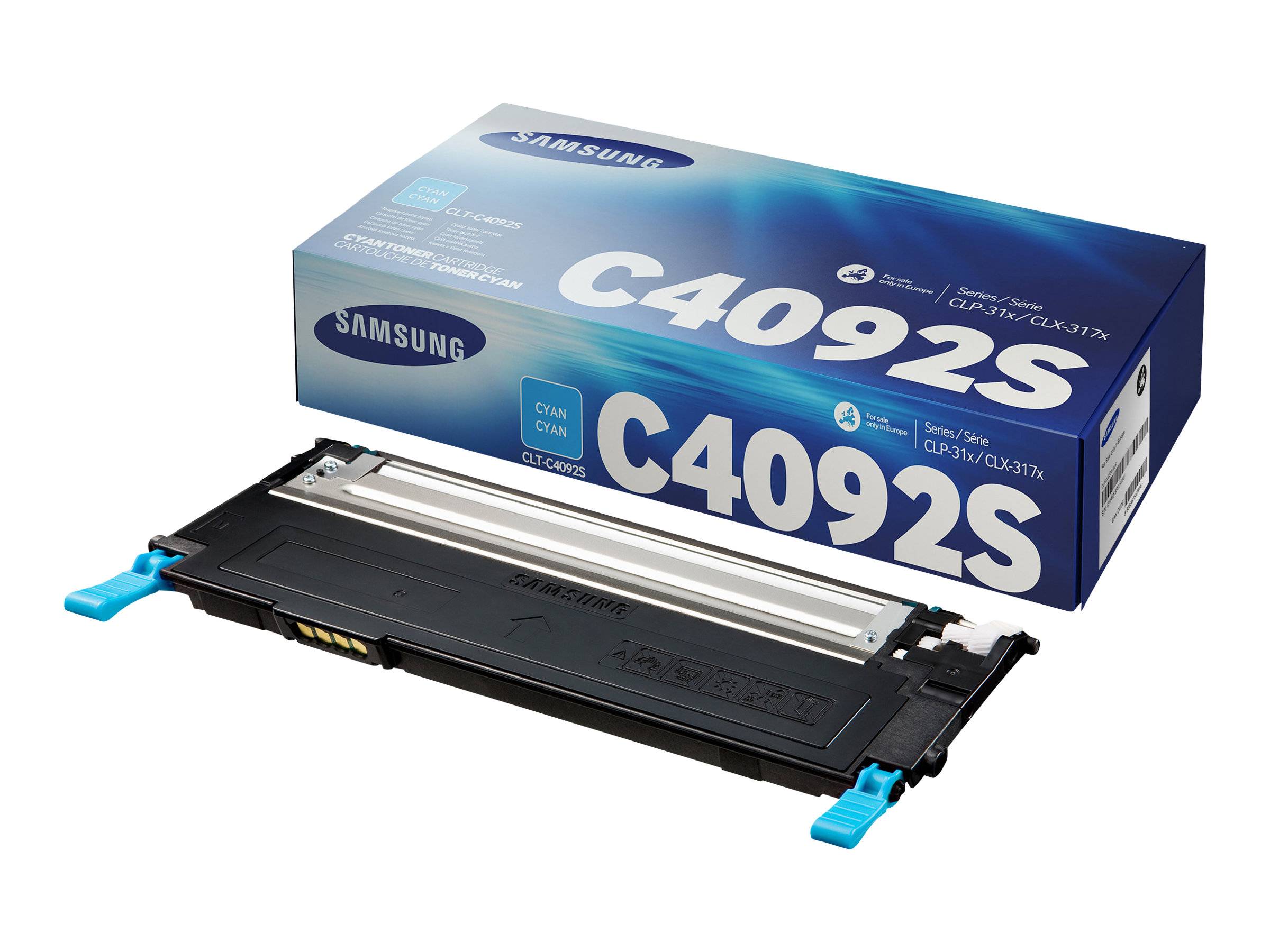 Samsung Cartouche de toner cyan CLT-C4092S, 1000 pages, Cyan, 1 pièce(s)-1