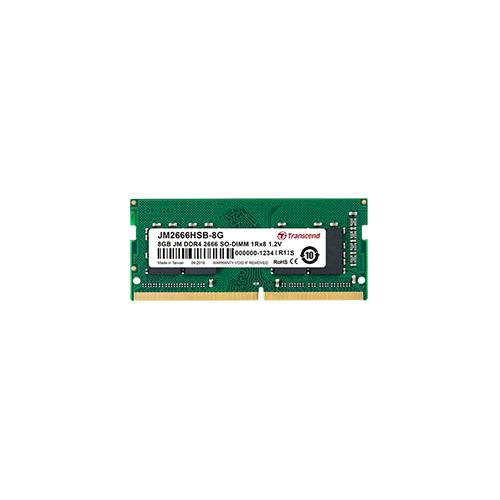 Transcend 8GB JM DDR4 2666 SO-DIMM 1Rx8 Module mémoire pour PC portable DDR4 8 GB 1 x 8 GB 2666 MHz SO-DIMM 260 broches -1