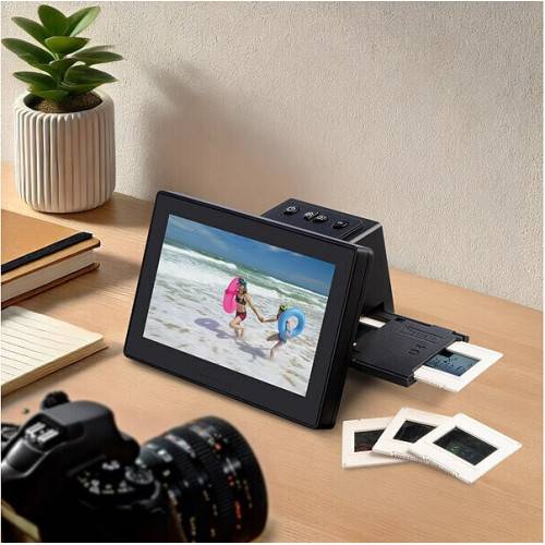 Scanner grand écran autonome 2 en 1 Diapos-Négatifs 25 Mpx-0