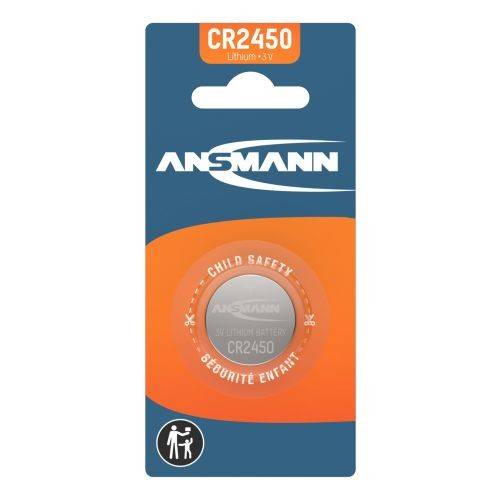 Pile bouton au lithium Ansmann CR2450, 3 volts-0