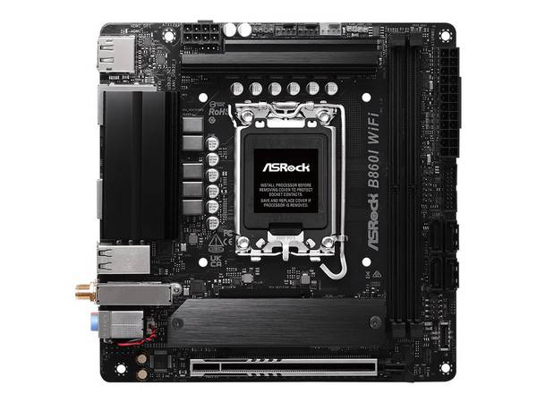 Asrock B860I WiFi, Intel, LGA 1851 (Socket V1), DDR5-SDRAM, 128 Go, DIMM, Double canal