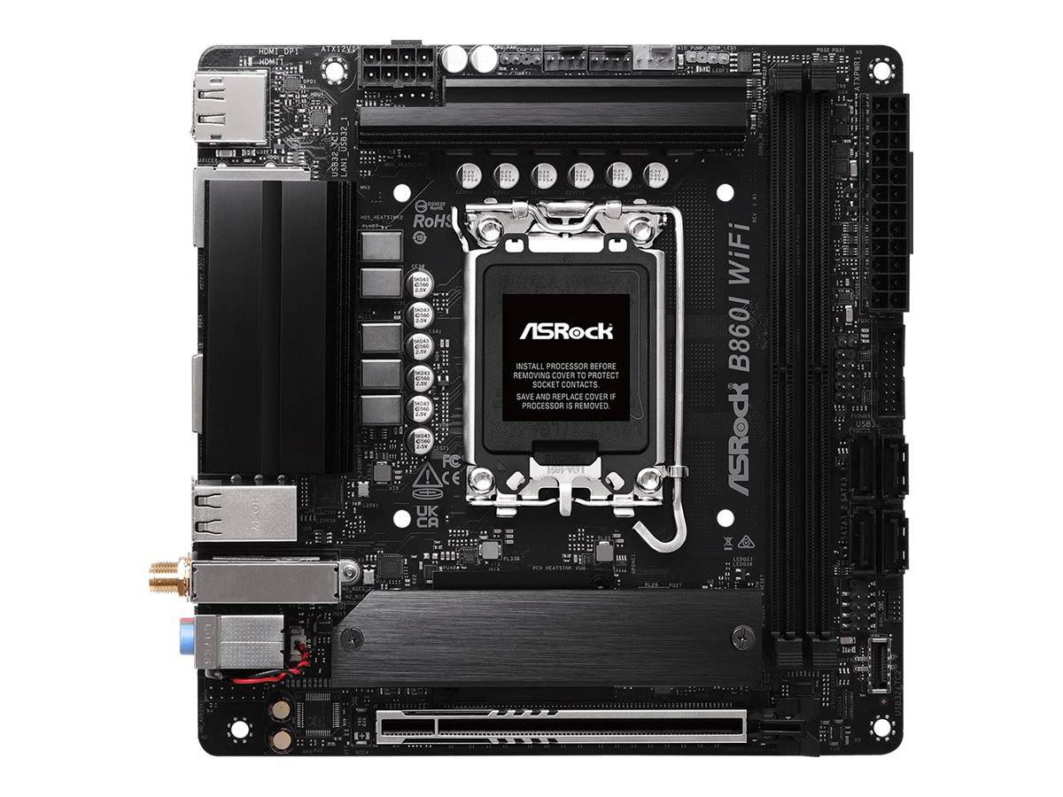 Asrock B860I WiFi, Intel, LGA 1851 (Socket V1), DDR5-SDRAM, 128 Go, DIMM, Double canal-0