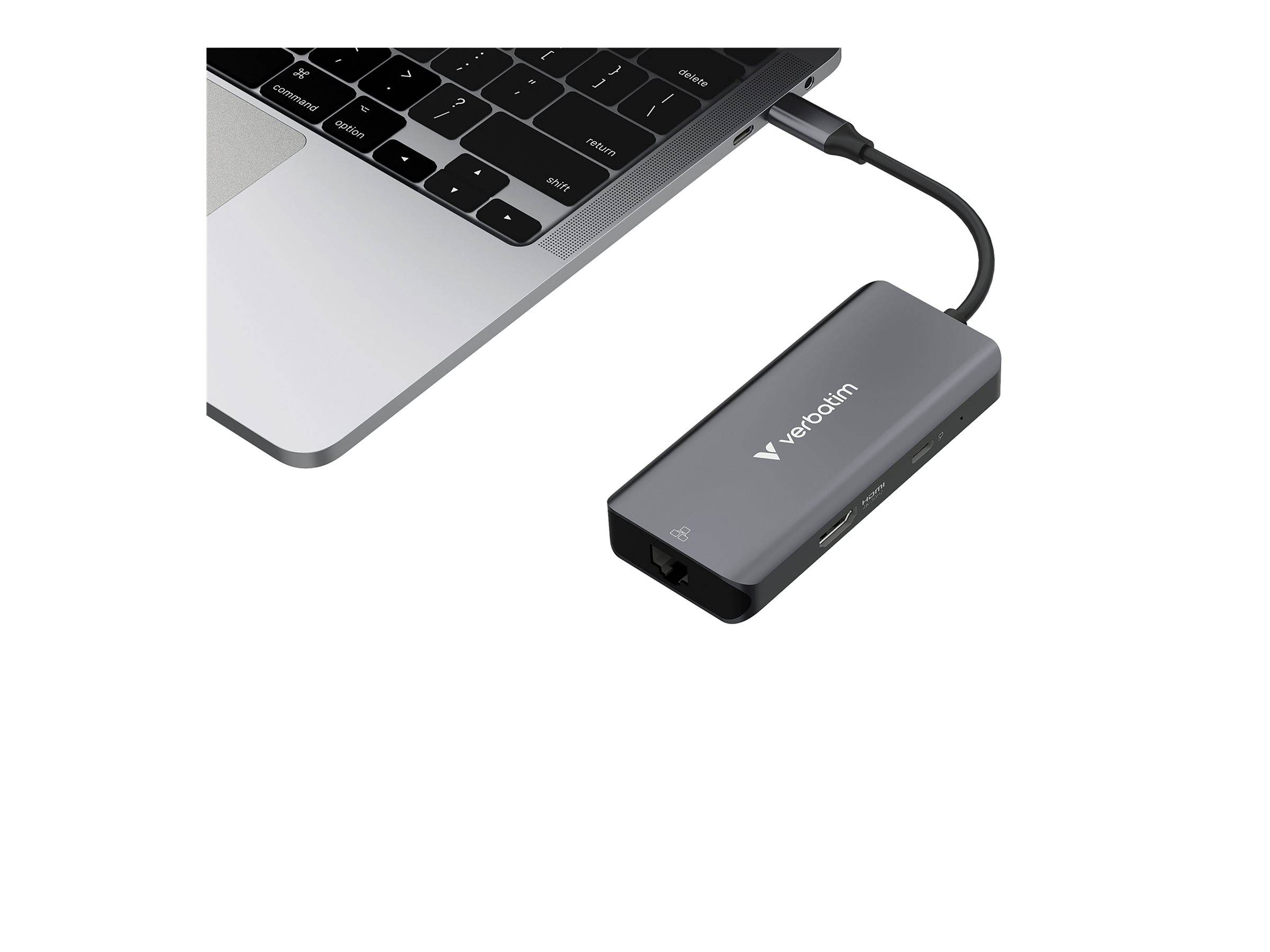 Hub Verbatim, USB-C Essentials, 6 ports avec connecteur RJ45, HDMI, 3 ports USB-A, 1 port USB-C PD, emballage blister.-2