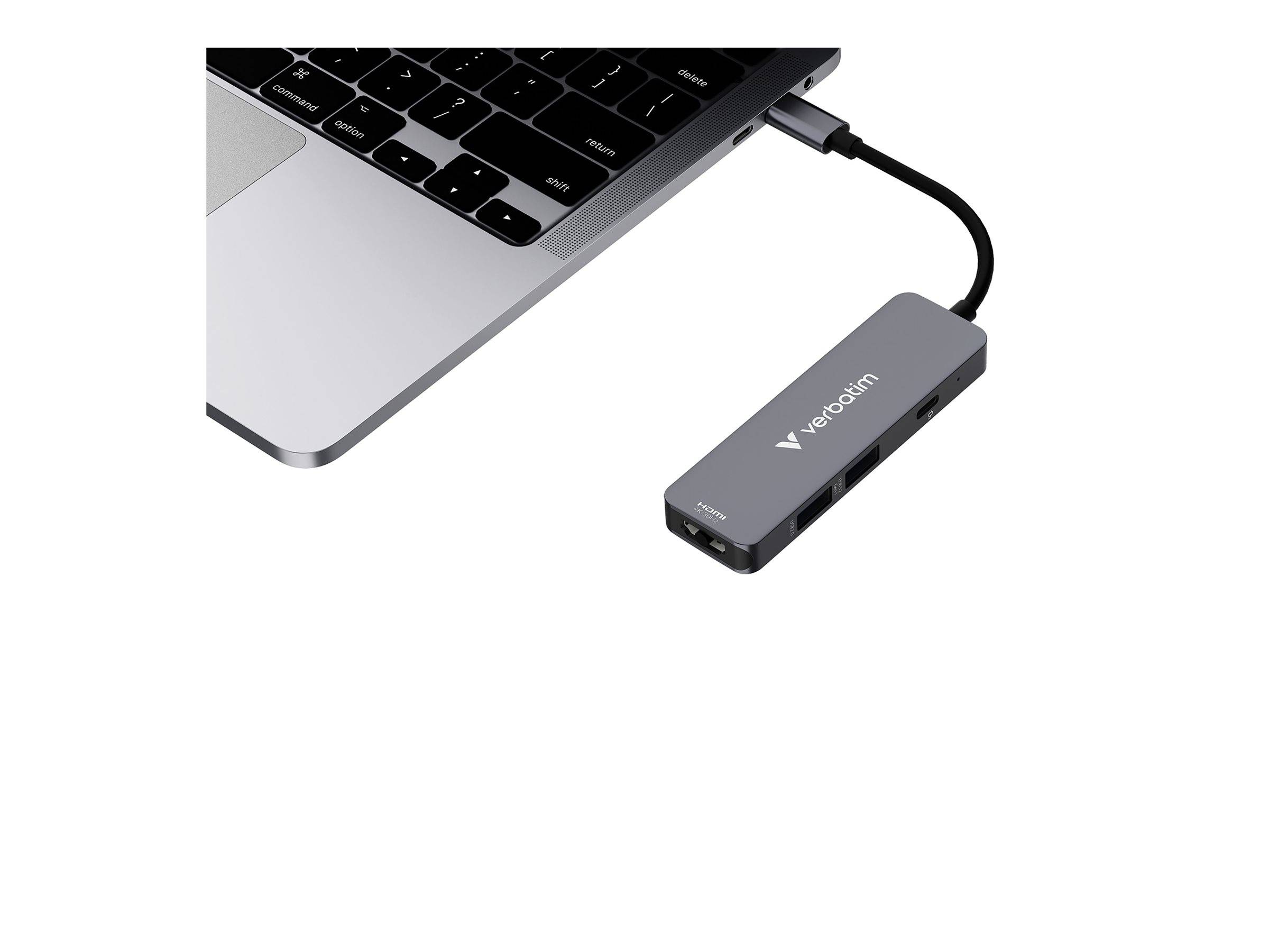 Hub Verbatim, USB-C Essentials, 4 ports HDMI, 2 ports USB-A, 1 port USB-C PD, emballage blister.-4