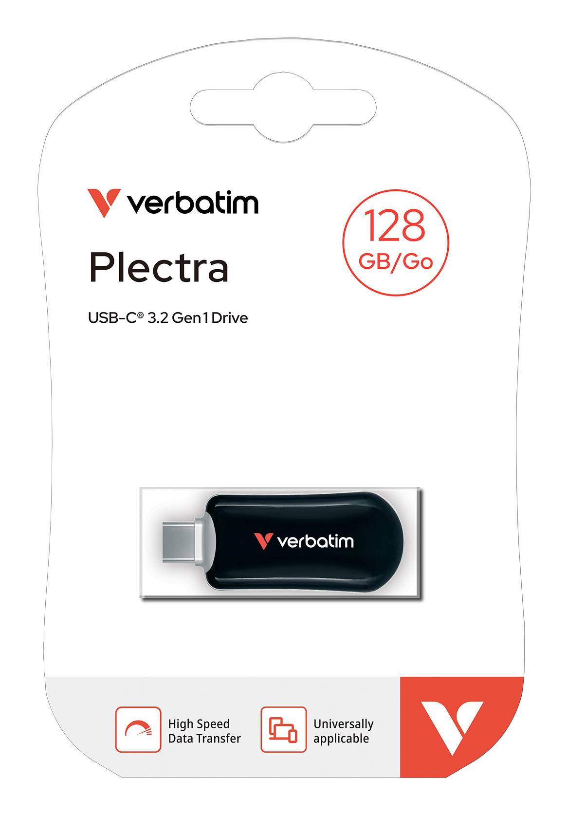 Plectra USB-C Flash Drive Black 128GB-1