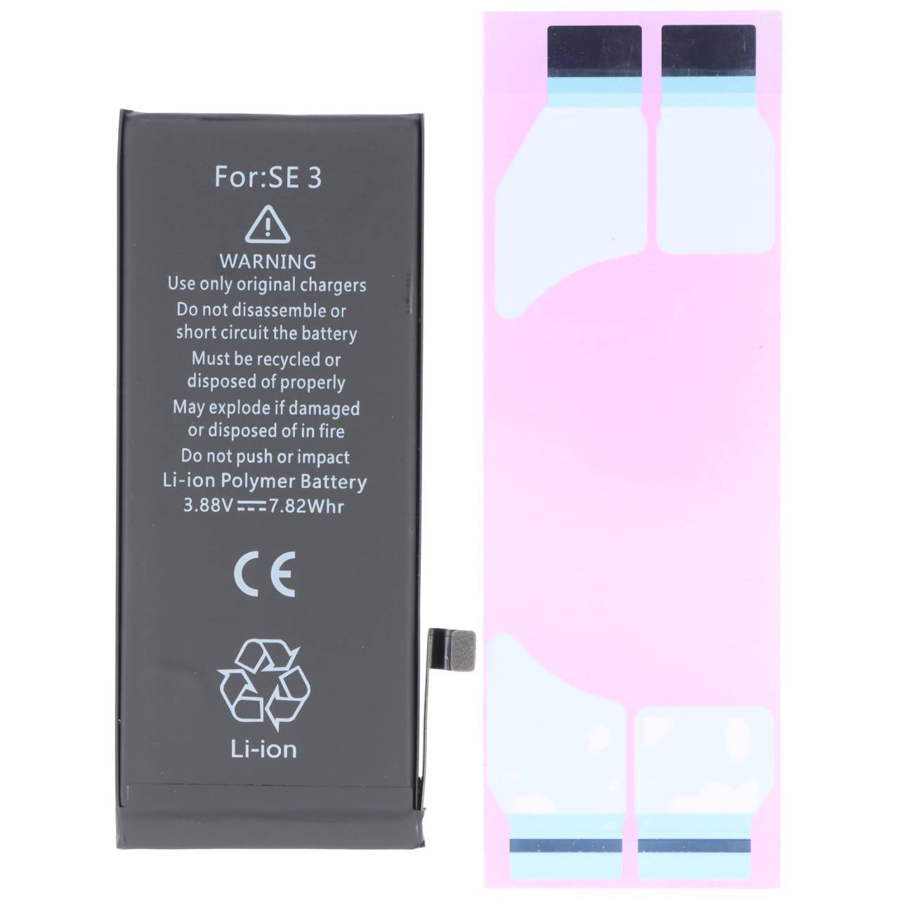 Batterie adaptée pour Apple iPhone SE 2022, Li-Polymer, 3.88V, 2018mAh, 7.8Wh, sans outils-1