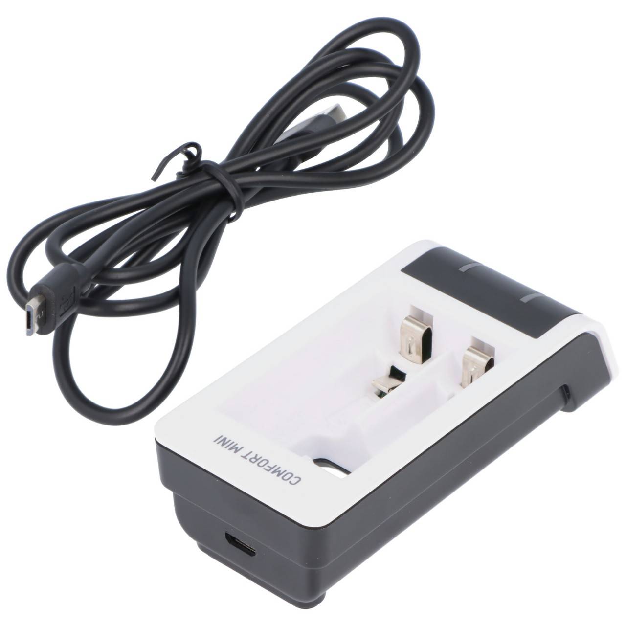 Chargeur rapide Ansmann Comfort Mini pour 1 à 2 piles NiMH Micro AAA, Mignon AA, entrée USB-1