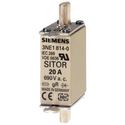 Siemens 3NE18020 Cartouche-fusible avec afficheur de sécurité mécanique Adapté pour (fusibles) Taille de fusible 000 - 4-0