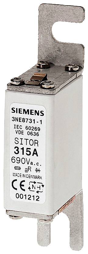 Siemens 3NE87251 Cartouche-fusible avec afficheur de sécurité mécanique Adapté pour (fusibles) Taille de fusible 000 - 4-0