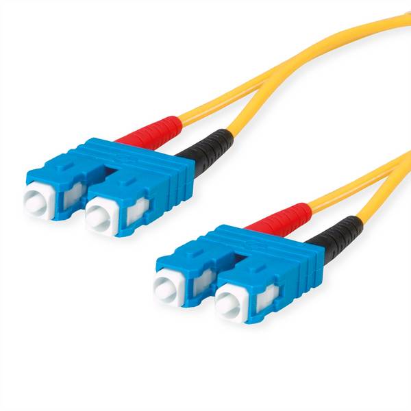 TELEGÄRTNER Cordon FO 2x E9/125 OS2, 1x SC Duplex - 1x SC Duplex, jaune, 10 m
