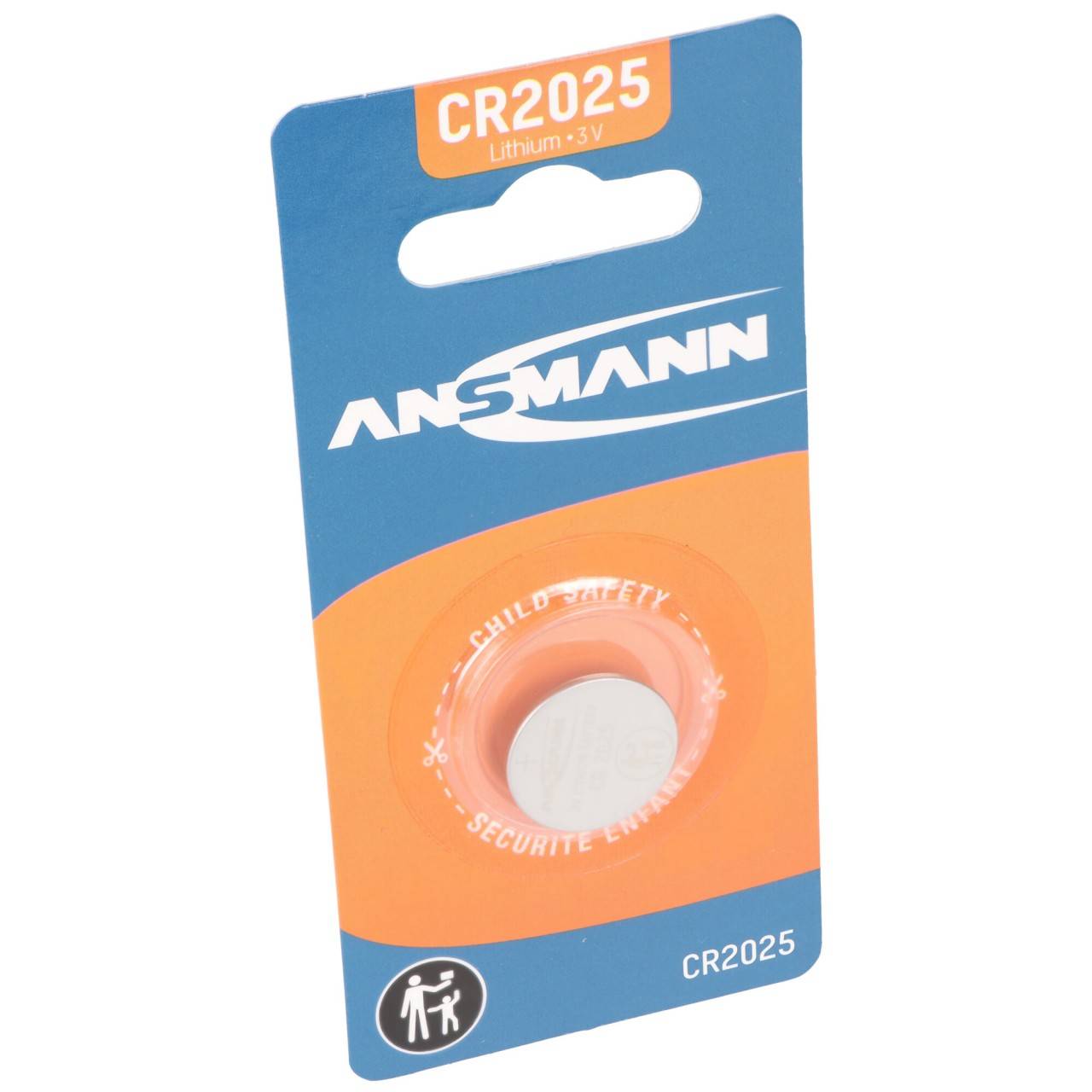 Pile bouton au lithium Ansmann CR2025, 3 volts-2