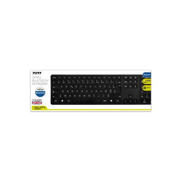 Port Designs 900904-UK, Taille réelle (100 %), QWERTY, Noir, Souris incluse-0