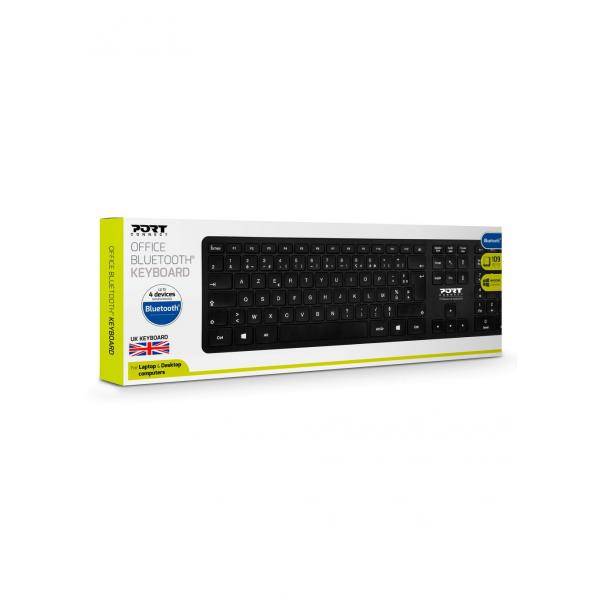 Port Designs 900904-UK, Taille réelle (100 %), QWERTY, Noir, Souris incluse-1