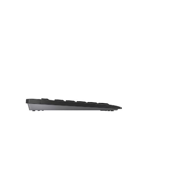 CHERRY STREAM DESKTOP Ensemble Clavier & Souris sans fil, noir, USB, AZERTY - FR, Taille réelle (100 %), Sans fil, RF sa-3