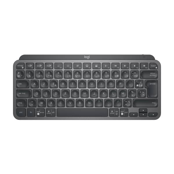 Logitech MX Keys Mini For Business, Sans fil, RF sans fil + Bluetooth, Commutateur de touche « ciseaux », AZERTY, LED, G-2