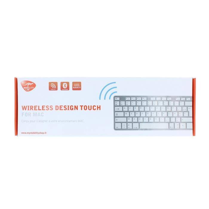 Mobility Lab ML300900 clavier, Taille réelle (100 %), Sans fil, Bluetooth, AZERTY, Argent-4
