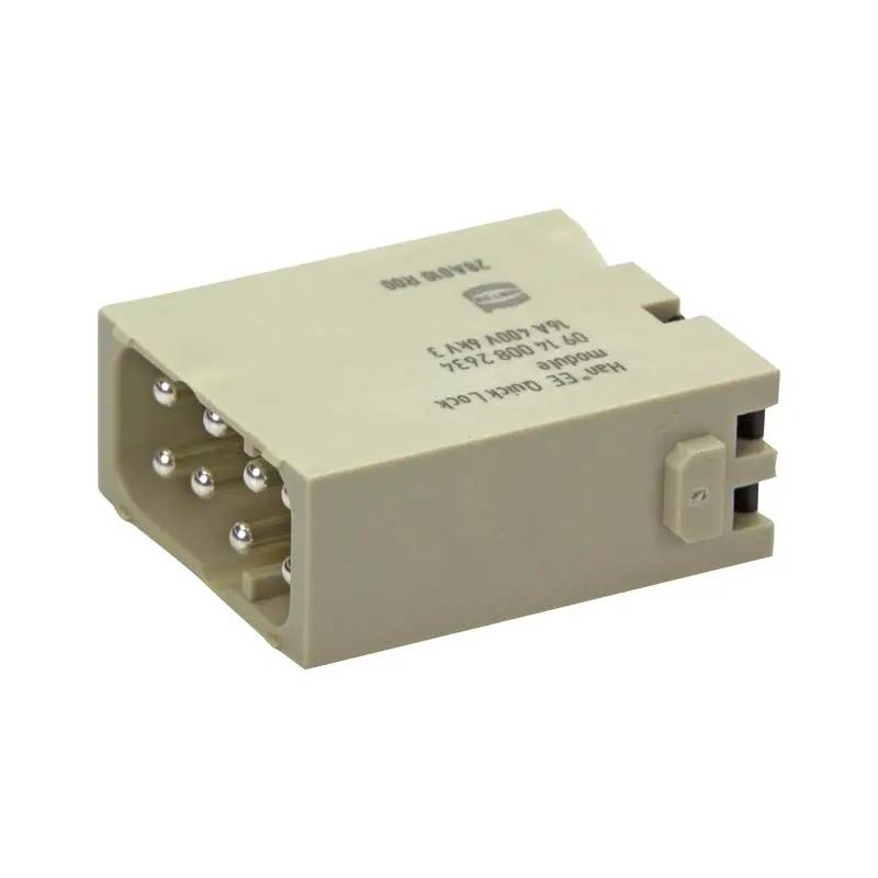 Connecteur mâle à visser HARTING 09140082634 - Han EE 8 MOD-M-QL 16A 1,5QMM-0