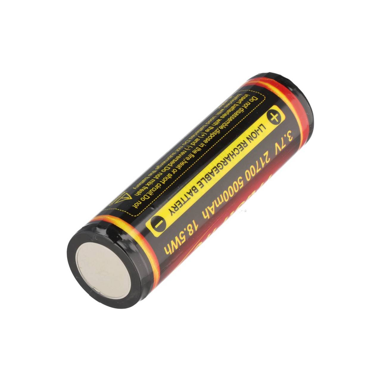 Batterie lithium-ion Trustfire 21700 5000 mAh 3,6 V - 3,7 V protégée par PCB 21,4 mm x 74,9 mm, pôle positif surélevé-2