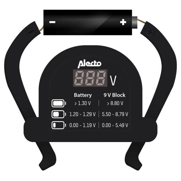 Testeur de Piles Numérique Universel pour AA / AAA / C / D / 9V / Piles Boutons