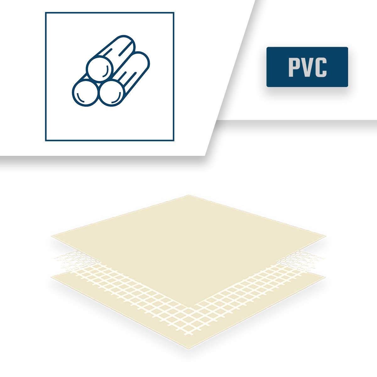 Bâche Bois sans Oeillets 3x1 m XP640BO Ivoire - garantie 10 ans Tecplast-4