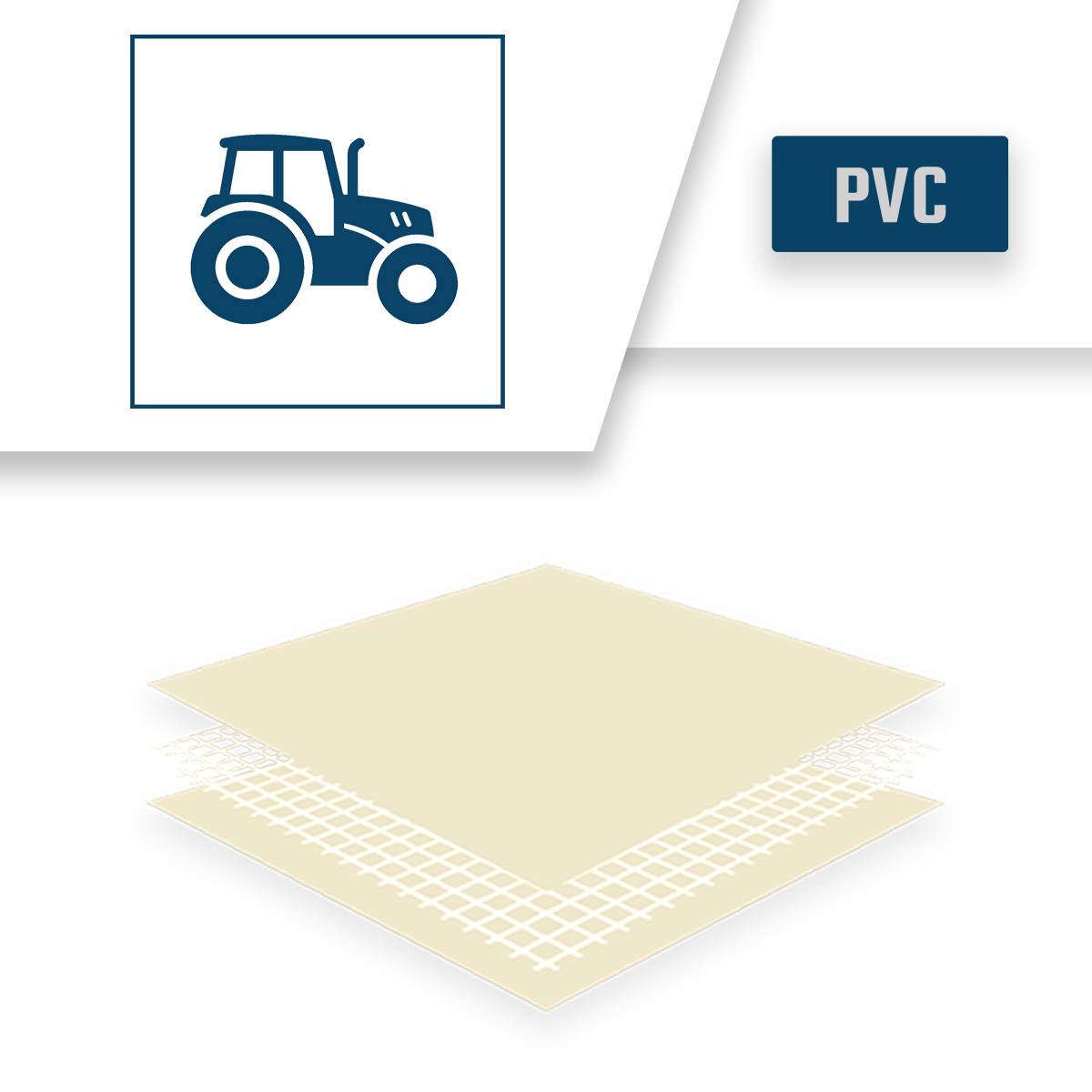 Bâche Brise vue sans Oeillets 3x1 m XP640BV Ivoire - garantie 10 ans Tecplast-4