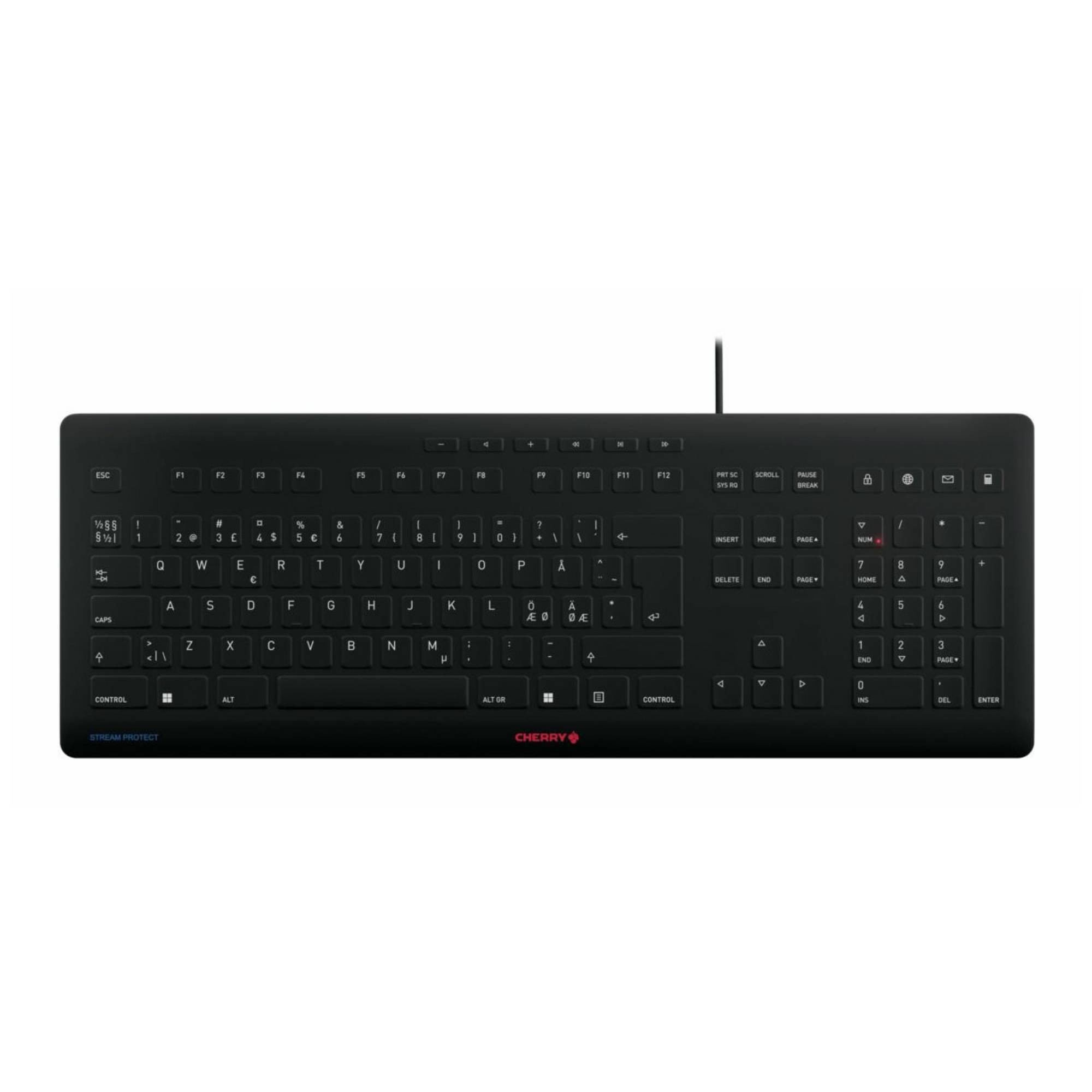 CHERRY Clavier Stream Protect AZERTY USB noir-3