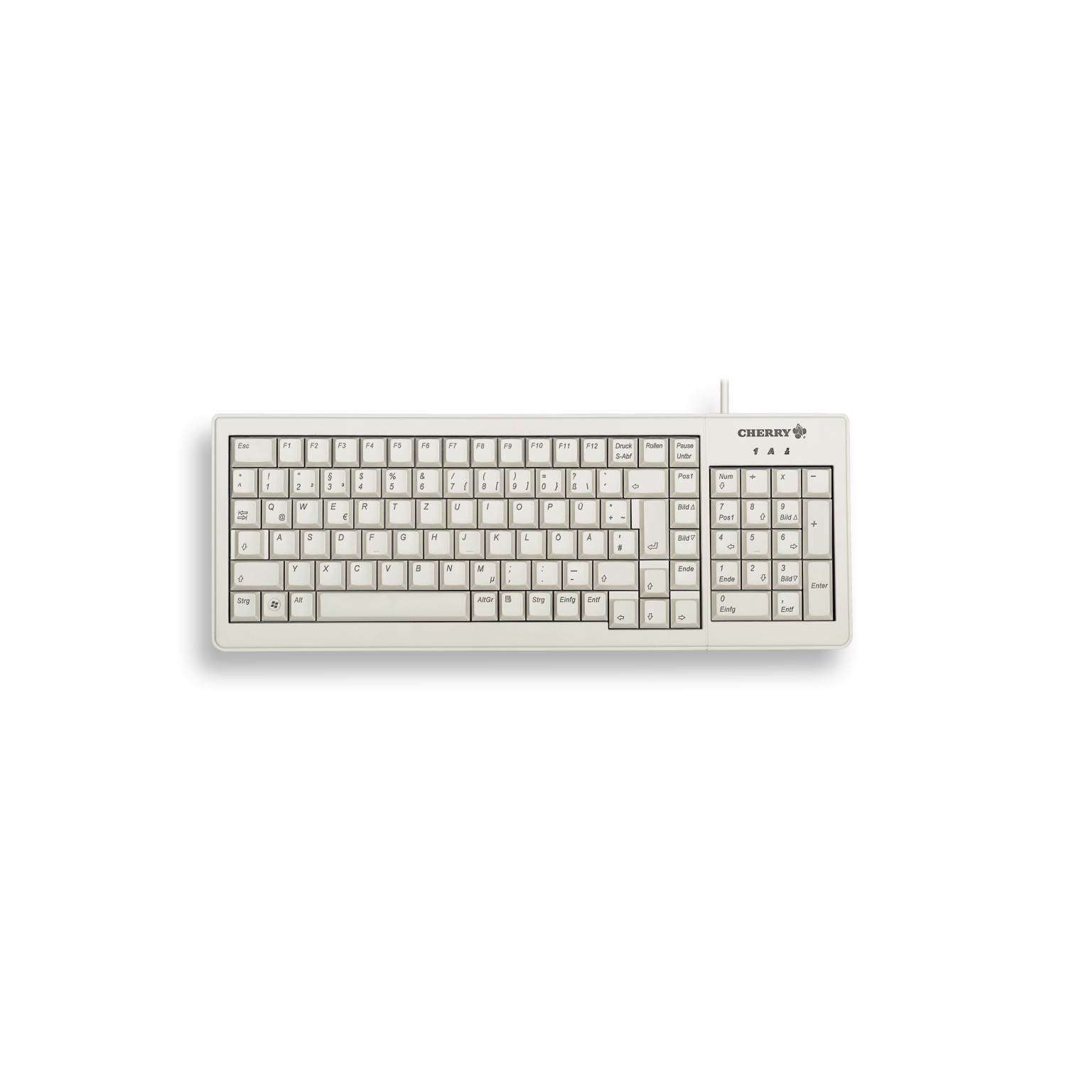 CHERRY Clavier XS Complete G84-5200 USB/PS2 gris-0