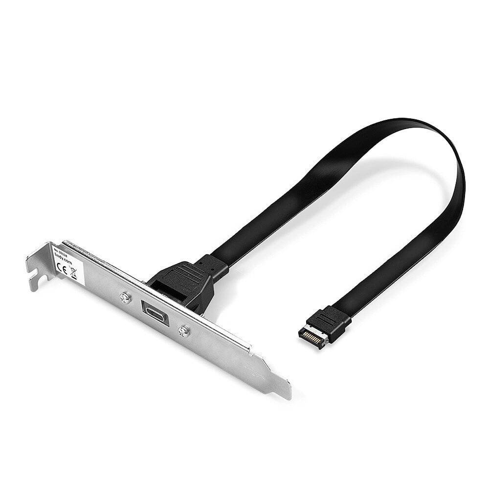 LINDY USB-C® Adaptateur [1x USB-C® mâle - 1x USB-C® femelle] 33118 0.45 m-5