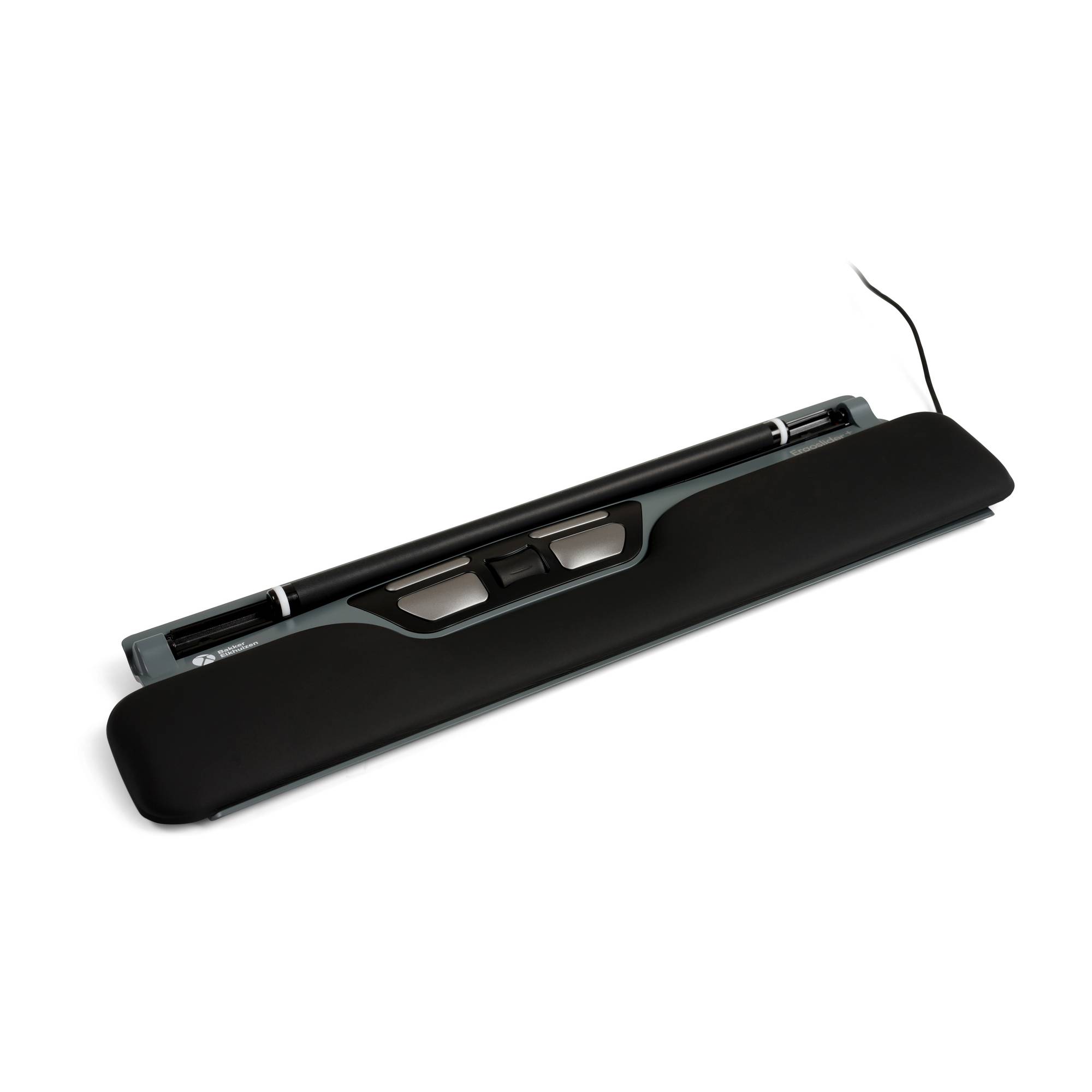BakkerElkhuizen ErgoSlider+, Ambidextre, Laser, 1600 DPI, Noir, Gris, Jaune-0