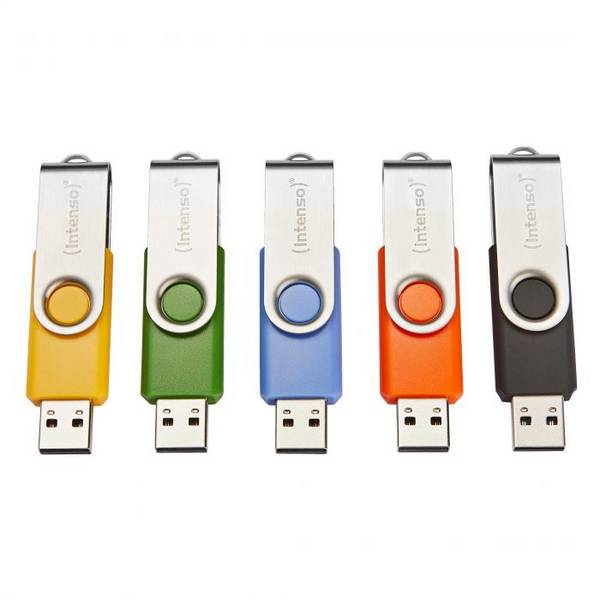 INTENSO Clé USB 2.0 Basic Line - Pack de 5 x 32 Go