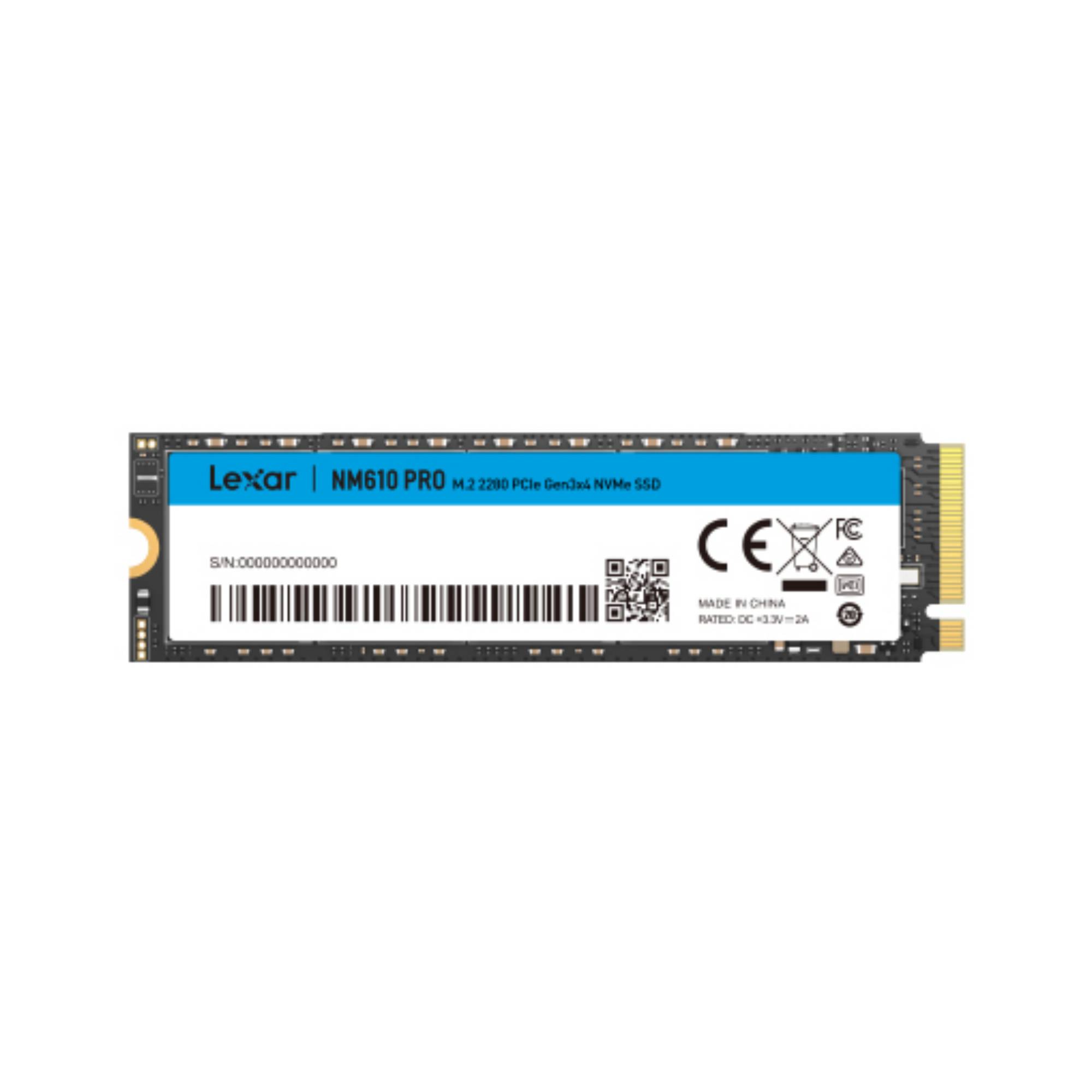 Lexar NM610 PRO, 500 Go, M.2, 3300 Mo/s-2