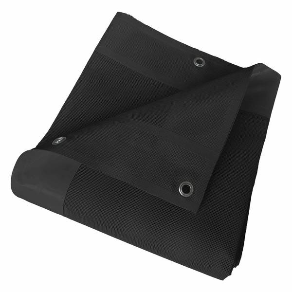 Bâche brise vue micro-perforée Tecplast mp460bv 3x3m - noire - garantie 5 ans