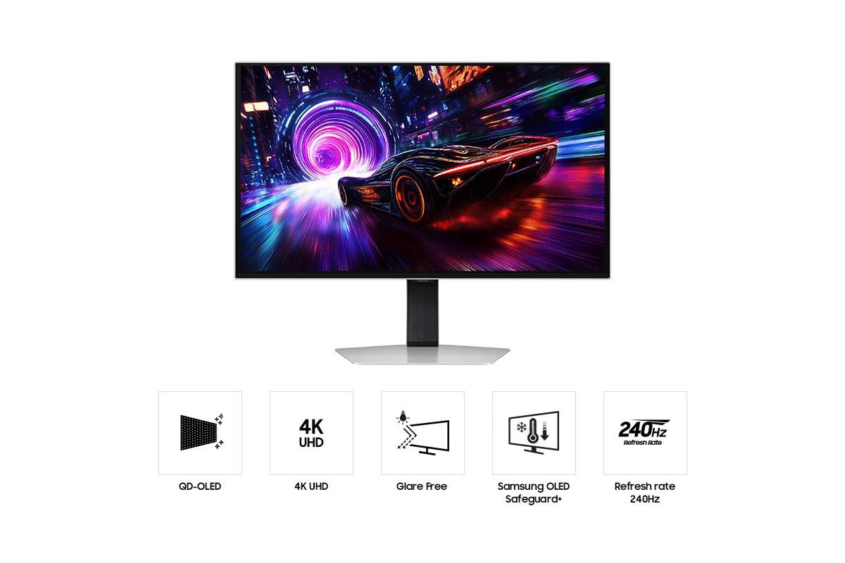 Samsung S32FG810SU, 81,3 cm (32"), 2160 x 3840 pixels, 4K Ultra HD, OLED, 0,03 ms, Argent-3
